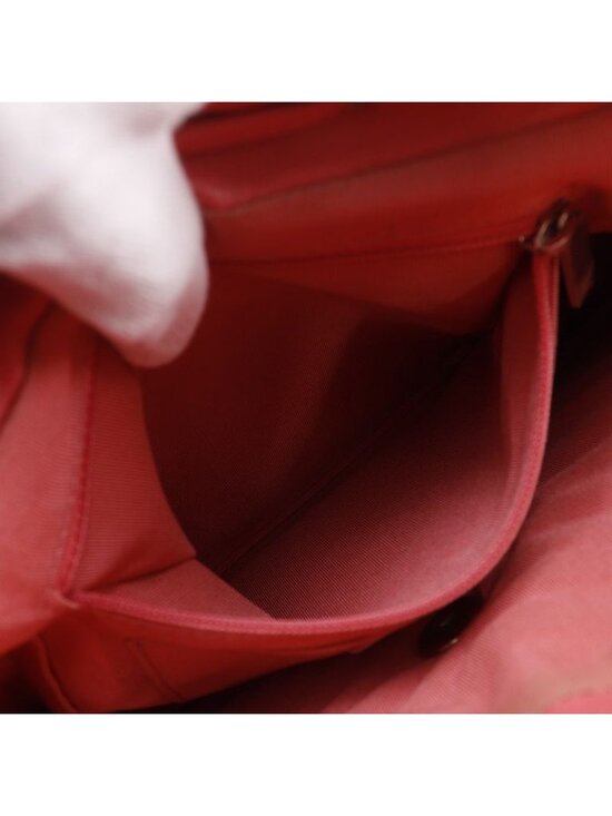 Chanel Chevron Stitch Chain Backpack Lambskin Pink